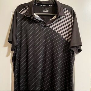 Men’s black and gray Tek Gear dry tech golf shirt
